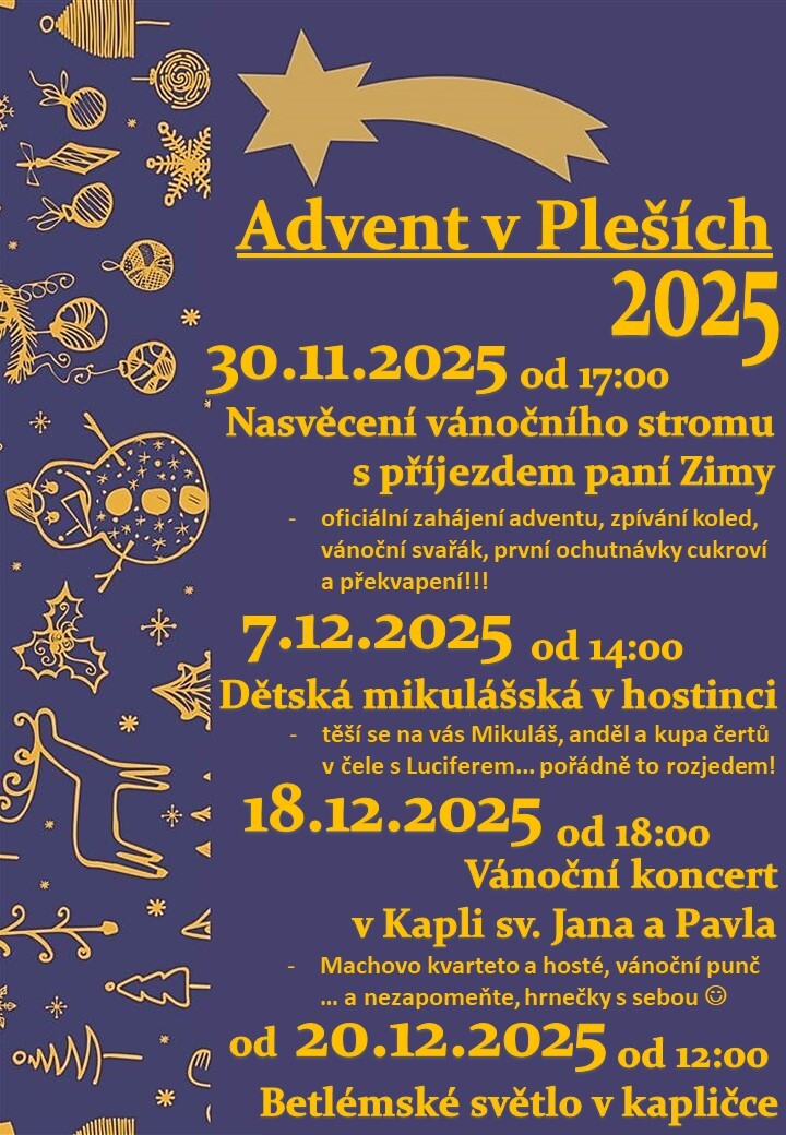Advent v Pleších 2025