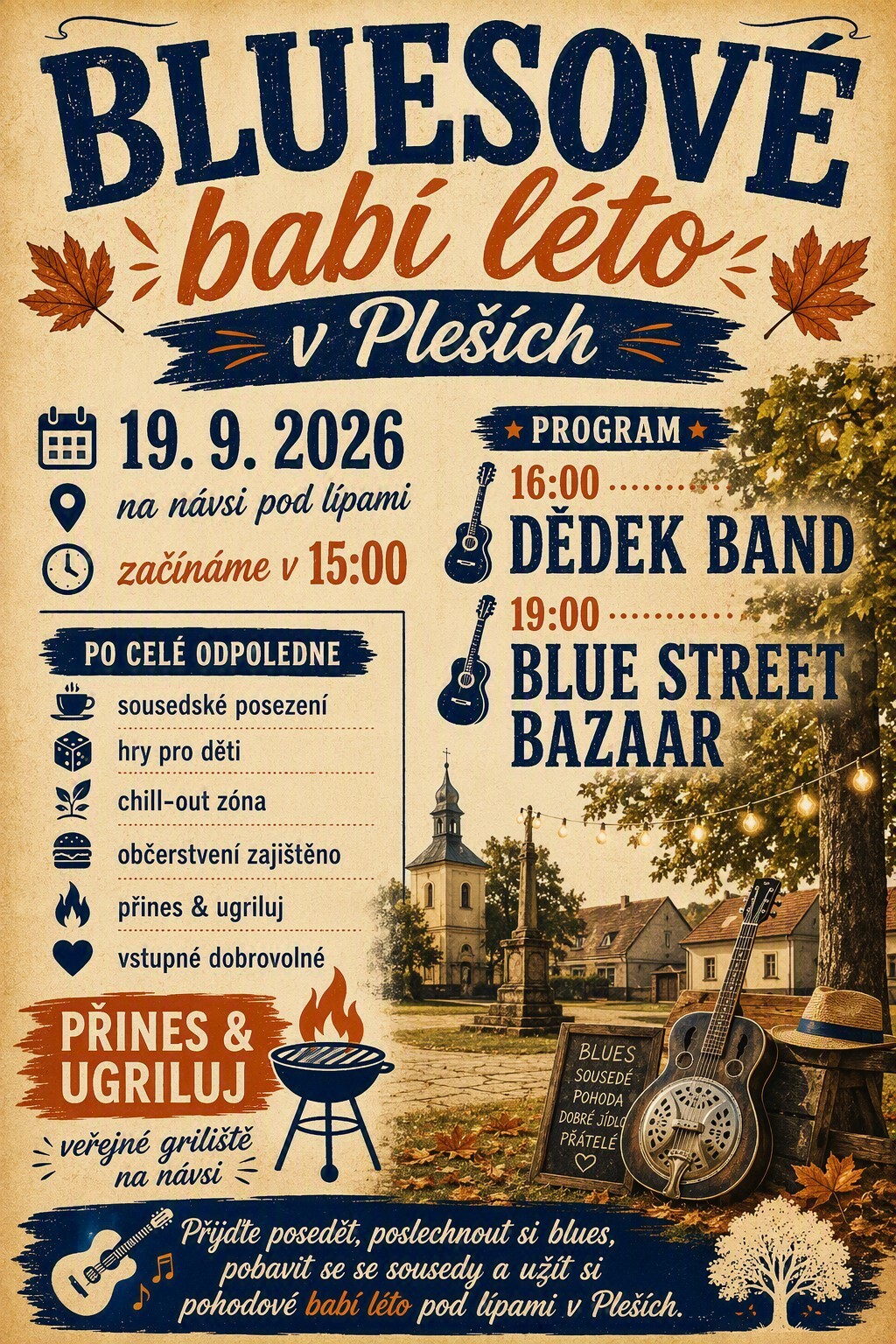 Bluesové babí léto v Pleších