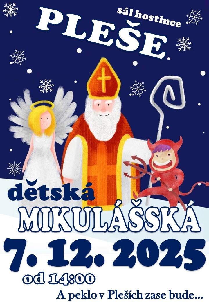 Dětská mikulášská v neděli 7. 12. 2025