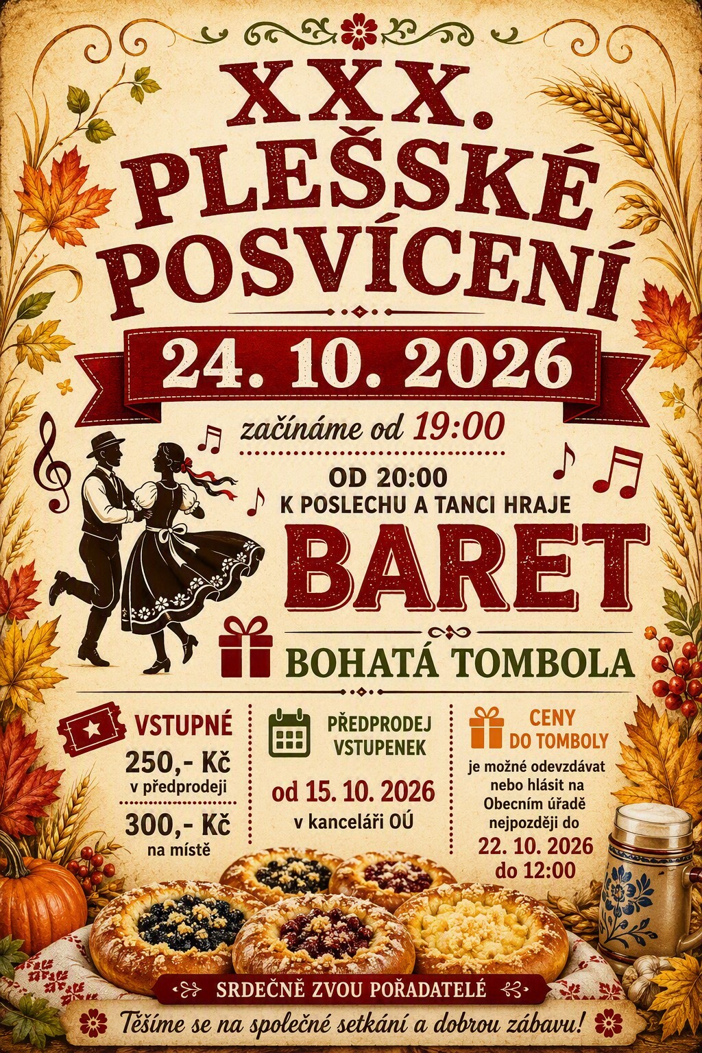 XXX. plešské posvícení se blíží! 