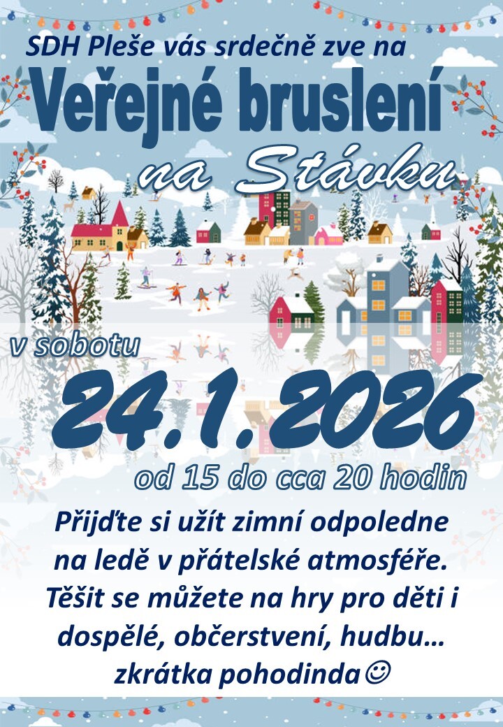 Veřejné bruslení na Stávku